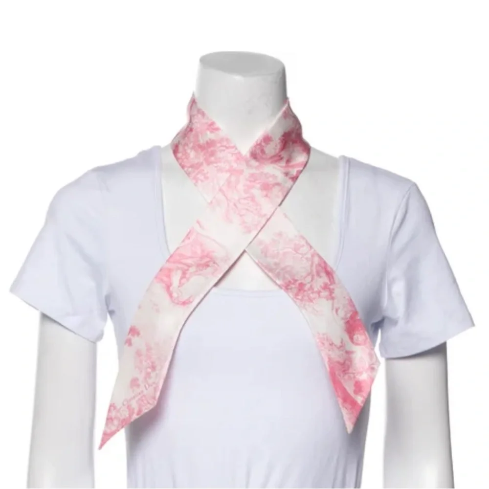 Dior Toile Du Jouy Sauvage Mitzah Scarf Pink